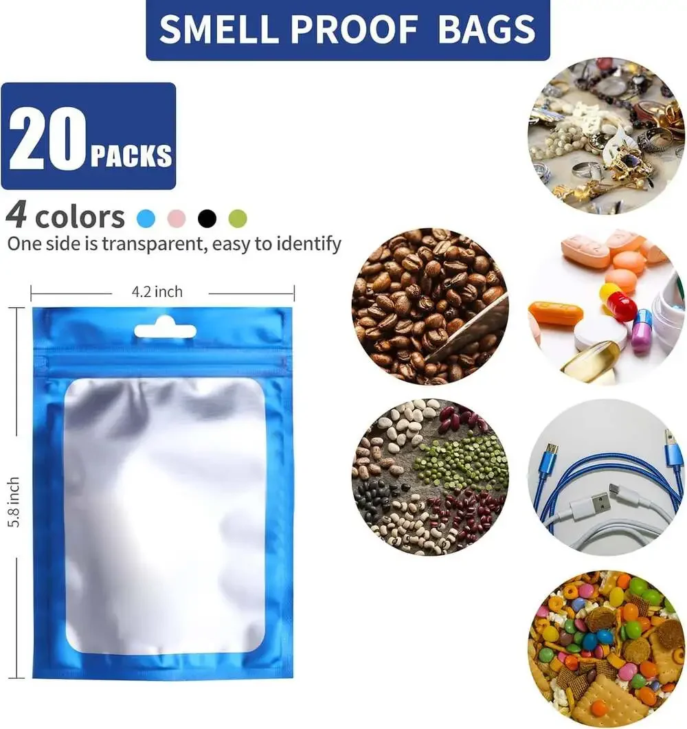 5 Gallon Mylar Food Storage Bags with Oxygen Absorbers, Waterproof, Bpa-Free